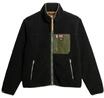 Superdry Herren Vintage Retro Borg Fleecejacke Schwarz XL