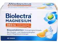 Biolectra Magnesium 365 mg fortissimum Orange 40 Stück Brausetabletten,...