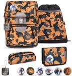 Belmil Motion ergonomisches Schulranzen Set 5-teilig aus recyceltem Material mit