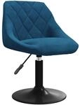 vidaXL Esszimmerstuhl Blau Samt