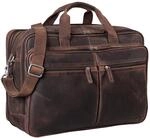 STILORD Gigantus XXL Aktentasche Leder Laptoptasche 17,3 Zoll bis 19 Zoll Sehr Gro&szlig;e