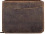 STILORD 'Dexter' Dokumententasche A4 Leder Arbeitsmappe Vintage Aktenmappe