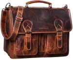 STILORD Kronos Aktentasche Leder Herren Lehrertasche Leder-Tasche B&uuml;ro Business