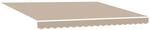 vidaXL Markisenersatzstoff Beige 4 x 3 m Polyester, Moderner, rechteckiger
