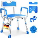 KESSER&reg; Duschhocker mit Lehne f&uuml;r Senioren & Schwangere Duschsitz | Badhocker...