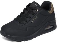 Skechers Women's UNO-Jungle Nite Sneaker, Schwarz/Schwarz, 37 EU