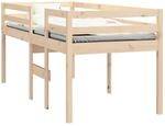 vidaXL Hochbett, Bett mit Sperrholzlatten, Bettgestell f&uuml;r Schlafzimmer,