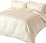Homescapes 2-teiliges Bio-Bettw&auml;sche-Set Creme-vanille aus 100% Bio-Baumwolle,...