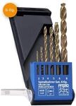 PFERD TOOLS Spiralbohrer-Set INOX, 6-tlg. | &Oslash; 2-8 mm, HSS-E Co5 N, DIN 338,...