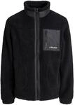 JACK & JONES Herren Jjesoho Teddy Jacket Noos, Black, l