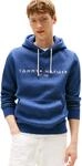 Tommy Hilfiger Herren Hoodie Tommy Logo mit Kapuze, Blau (Aegean Sea Heather), L