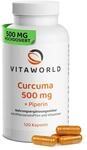 Curcuma Kapseln mit Bioperine - vegane Curcuma Kapseln hochdosiert 1000mg