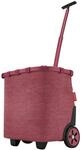 reisenthel carrycruiser Twist Maroon &ndash; Tragbarer Einkaufstrolley mit stabilem