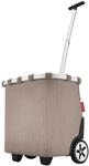 reisenthel carrycruiser Herringbone Mokka &ndash; Tragbarer Einkaufstrolley mit stabilem