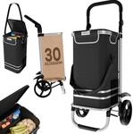 24MOVE&reg; Einkaufstrolley Vehlo klappbar mit 55L inkl. K&uuml;hlfach, Faltbarer 3in1