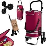 24MOVE&reg; Einkaufstrolley Alegre klappbar mit 55L inkl. K&uuml;hlfach, Faltbarer 3in1