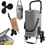 24MOVE&reg; Einkaufstrolley Alegre klappbar mit 55L inkl. K&uuml;hlfach, Faltbarer 3in1
