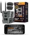 Spypoint Flex-Dark Twin Pack Mobilfunk-Wildkamera, 40MP Fotos, 1080p Video mit Ton,
