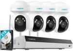 Reolink 4K Wi-Fi 6 PT &Uuml;berwachungskamera Set, 4stk WLAN-Kameras Outdoor mit...