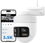IMILAB EC6 Panorama 3,5K WLAN Steckdosen-Kamera mit Spotlight: 180&deg;