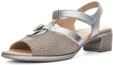 ARA Damen Sandalette Lugano Cashmere,Silber Gr. 38