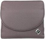 Geldtasche Damen klein, Reise Portemonnaie, viele F&auml;cher, Leder Flieder, RFID