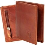 MATADOR Slim Wallet Chicago mit M&uuml;nzfach & RFID-Schutz - Handgefertigter Echt Leder