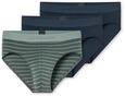Schiesser Herren 3 Pack Slips Bio Baumwolle Multipack - 95/5 Organic