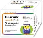 Unizink IMMUN PLUS &ndash; N&auml;hrstoff-Komplex mit Zink, Vitamin C, D3 und E sowie Selen,