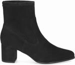 Peter Kaiser Damen - Stiefeletten 75320 Leder Stretch in schwarz Rauleder