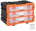 MONZANA&reg; Kleinteilemagazin Sortimentskasten erweiterbar 36 F&auml;cher Sortierbox...
