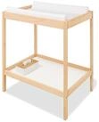 PINOLINO Wickeltisch Joris, Baby Wickelregal aus Buche Natur, platzsparende