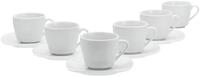 CreaTable, 11518, Serie Square Weiss, 12-teiliges Geschirrset f&uuml;r 12 Personen,