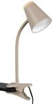 Reality Leuchten LED Klemmleuchte Pongo R25831143, Kunststoff Warm beige,
