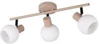 Reality Leuchten Strahler Boba R86373043, Metall Warm beige, Schirm Glas Wei&szlig;, exkl.