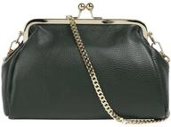 Cluty Abendtasche Echt Leder Damen 021328 Made in Italy | elegante 2in1 Clutch 