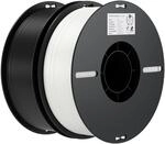 Creality Ender PLA Filament 1,75mm, Schwarz & Wei&szlig;, 2er-Pack 1kg Spulen,
