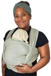 Hoppediz Babytragetuch gewebt ab Geburt, ergonomisches Tragetuch f&uuml;r Neugeborene und