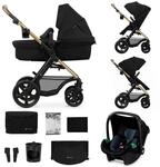 Kinderkraft MOOV 2 XL AIR Kinderwagen 3 in 1 Kinderwagenset bis 27 kg mit Kindersitz
