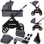 LIONELO LAYLA 2 in 1 Kombikinderwagen Kinderwagen 0-48 Monate bis 22 kg, Babywanne