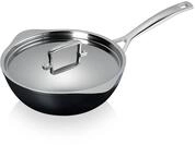 Le Creuset Toughned Antihaft-Bratpfanne mit Ausgie&szlig;ern und Deckel, 24 x 8,5 cm,