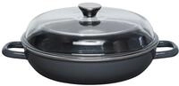 Riess, 0058-003, Schmorpfanne mit Glasdeckel &Oslash; 28cm, DARK GREY, Vol. (rec.):...