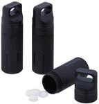 Relaxdays wasserdichte Kapsel, 3er Set, Pillendose Schl&uuml;sselanh&auml;nger, f&uuml;r