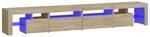 vidaXL TV Schrank mit LED-Leuchten Lowboard TV M&ouml;bel Tisch Board Sideboard