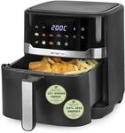 EMERIO digitale XXL Hei&szlig;luftfritteuse mit 6,5L | neuartiges FARB-DISPLAY | AirFryer