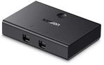 UGREEN USB 2.0 2-in-1-Switch, 2 Eing&auml;nge, 1 Ausgang, 2 Kabel zum Teilen von Ger&auml;ten