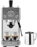 Breville Barista-Espressomaschine &bdquo;Slimline | integrierter Milchaufsch&auml;umer 
