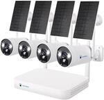 【4MP+2-Wege Audio+PC Software】 LUVISION WLAN Solar-&Uuml;berwachungssystem Set mit