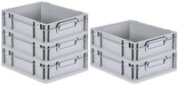 PROREGAL SuperSparSet 5x Eurobox NextGen Economy | Griffe geschlossen |HxBxT