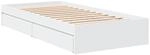 vidaXL Bettgestell, Bett mit Schubladen f&uuml;r Schlafzimmer, Bettrahmen mit...